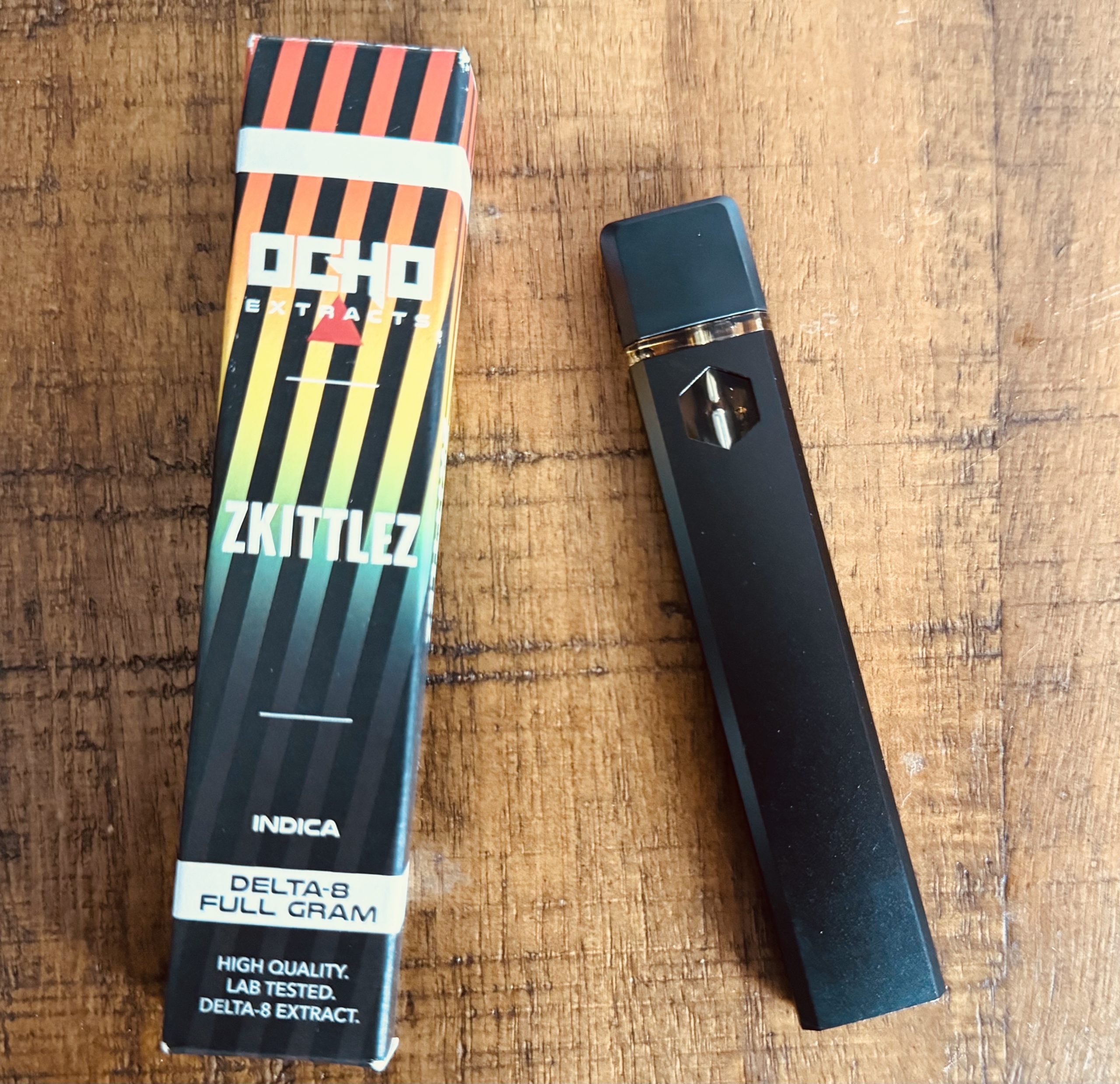 Ocho extracts Zkittlez full gram delta 8 disposable cover photo