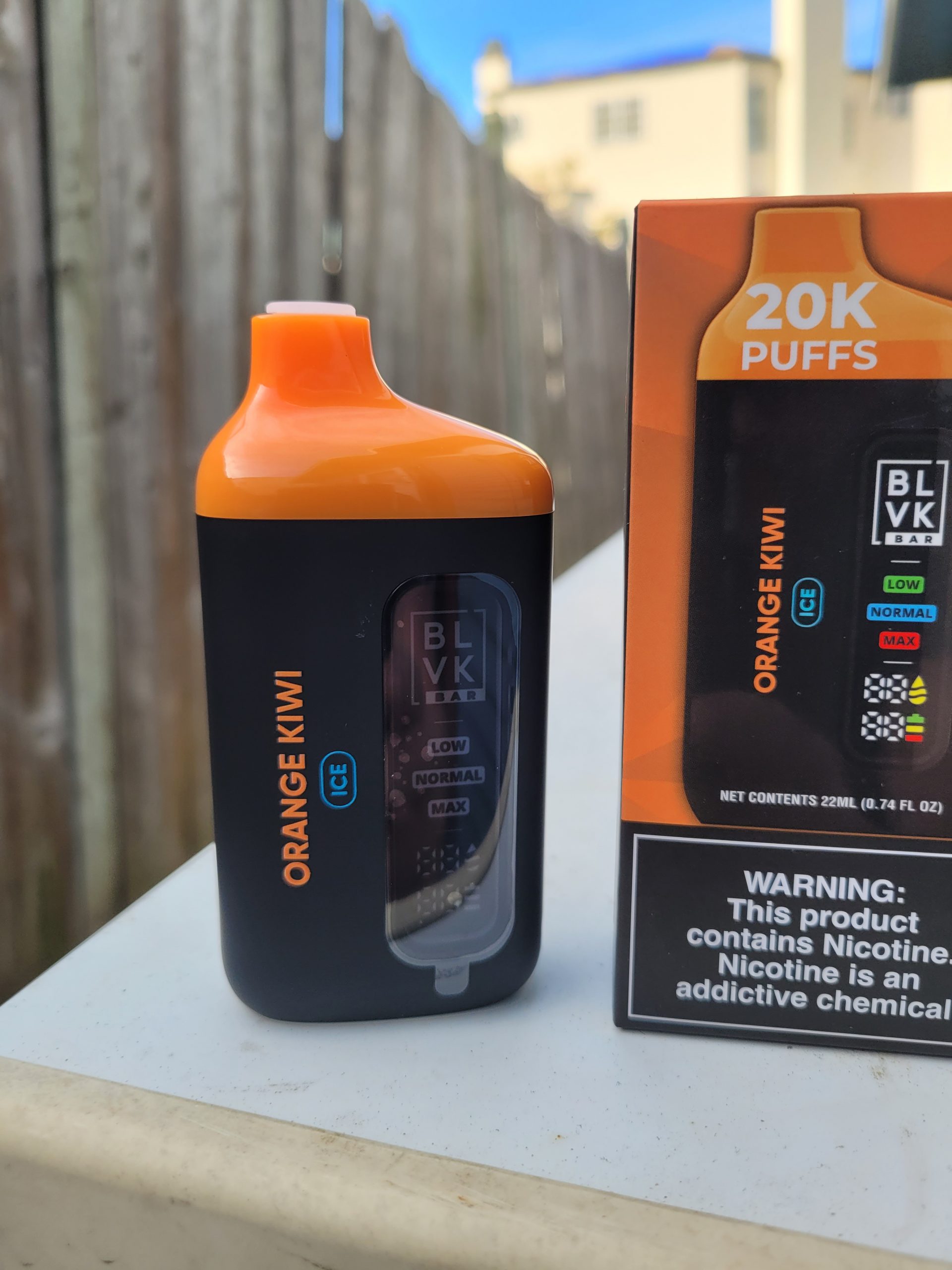 Orange kiwi BLVK bar review cover photo