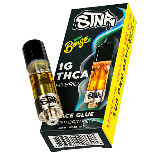 Sub ohm carts shown in white background with the device itself outside.