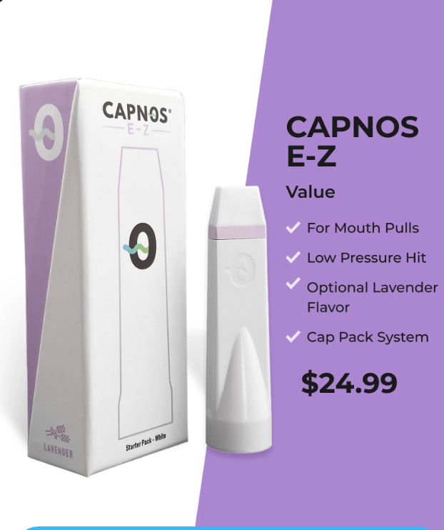Best vaping replacement products displayed side by side with white and violet background.