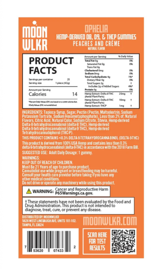 High potency products shown in front of a white background.