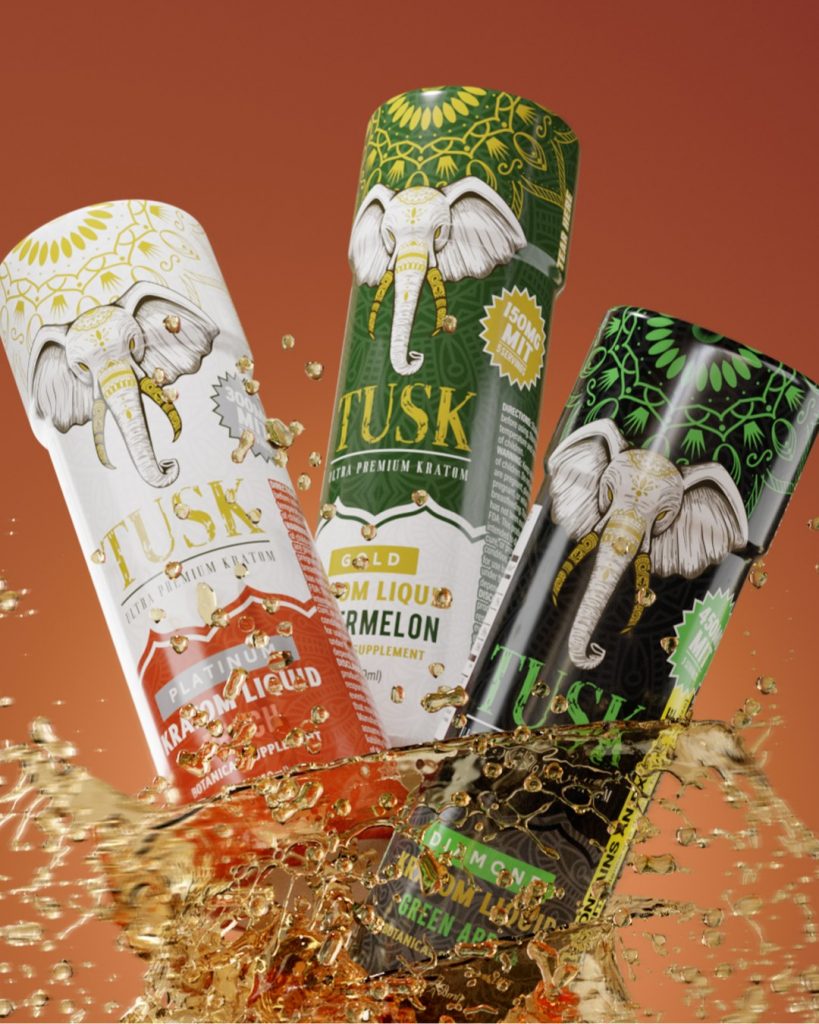 Best Kratom Extract Powder Packets displayed in front of a colorful background.