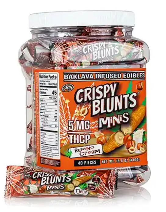premium crispy blunts displayed in front of a neutral background showing the product.