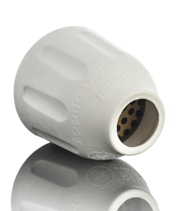 Paper personal smoking filter displayed in front of a white background.