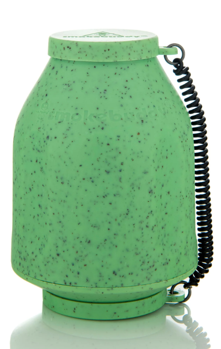 Plant based personal smoking filter displayed in front of  a white background.
