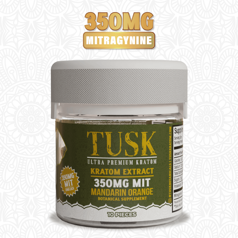 The Best Kratom Extract Gummies displayed in front of a good-looking background.