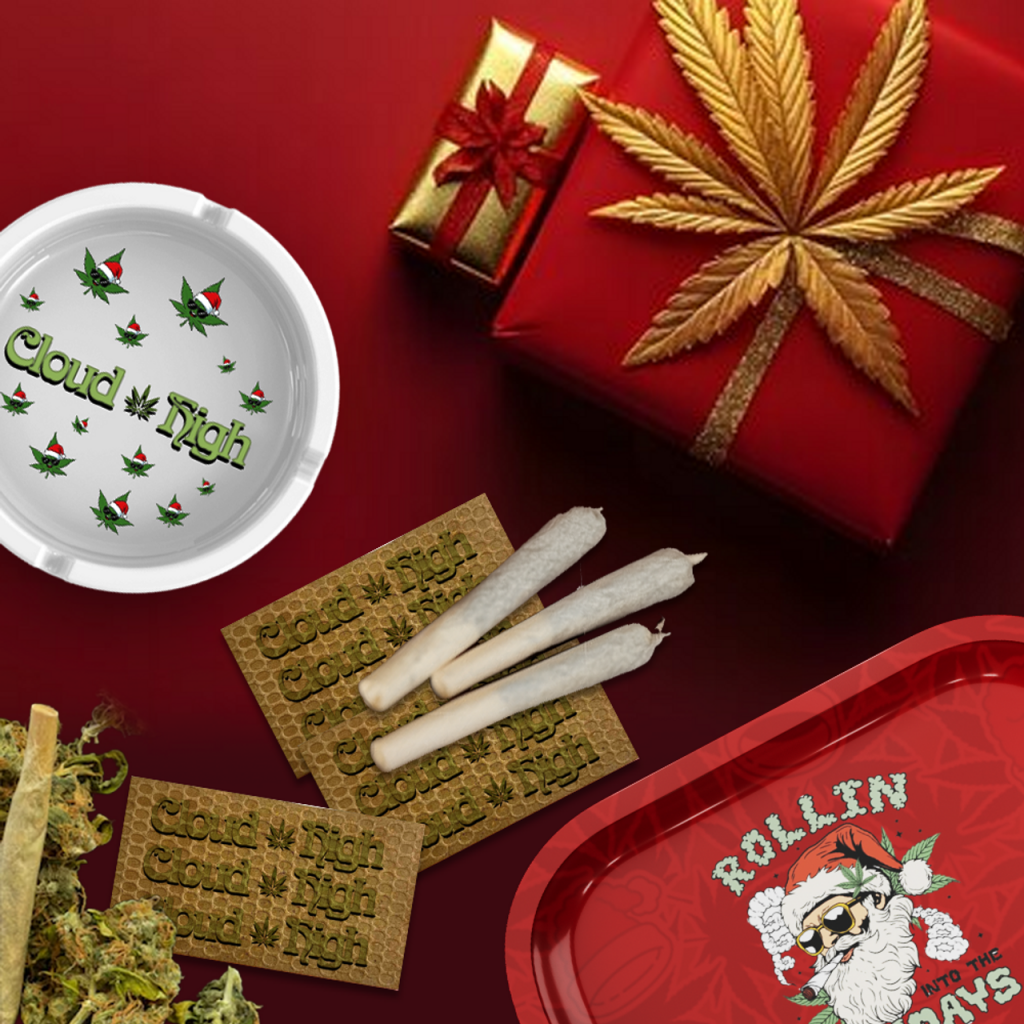 Hemp rolling paper shown on top of a wooden background.