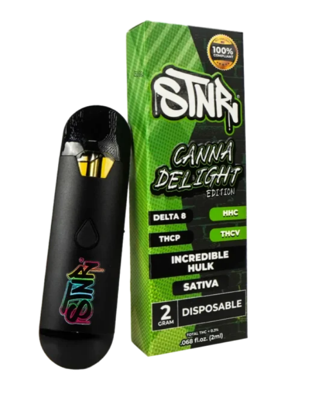 Hybrid Strain vs Indica shown in front of a white background.