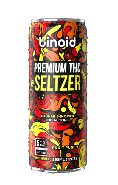 A single can of the best delta 9 CBD drinks for 2026 displayed alone in front of a white background.