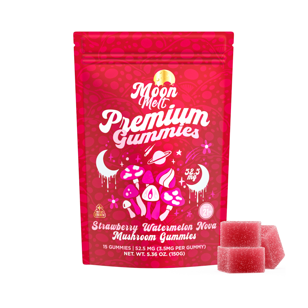 Hemp derived edibles displayed in front of a white background showing the brand Binoid.