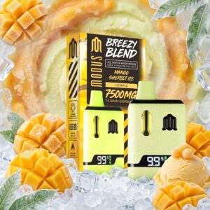 Live resin vs distillate vape difference shown by a Modus Brand product.