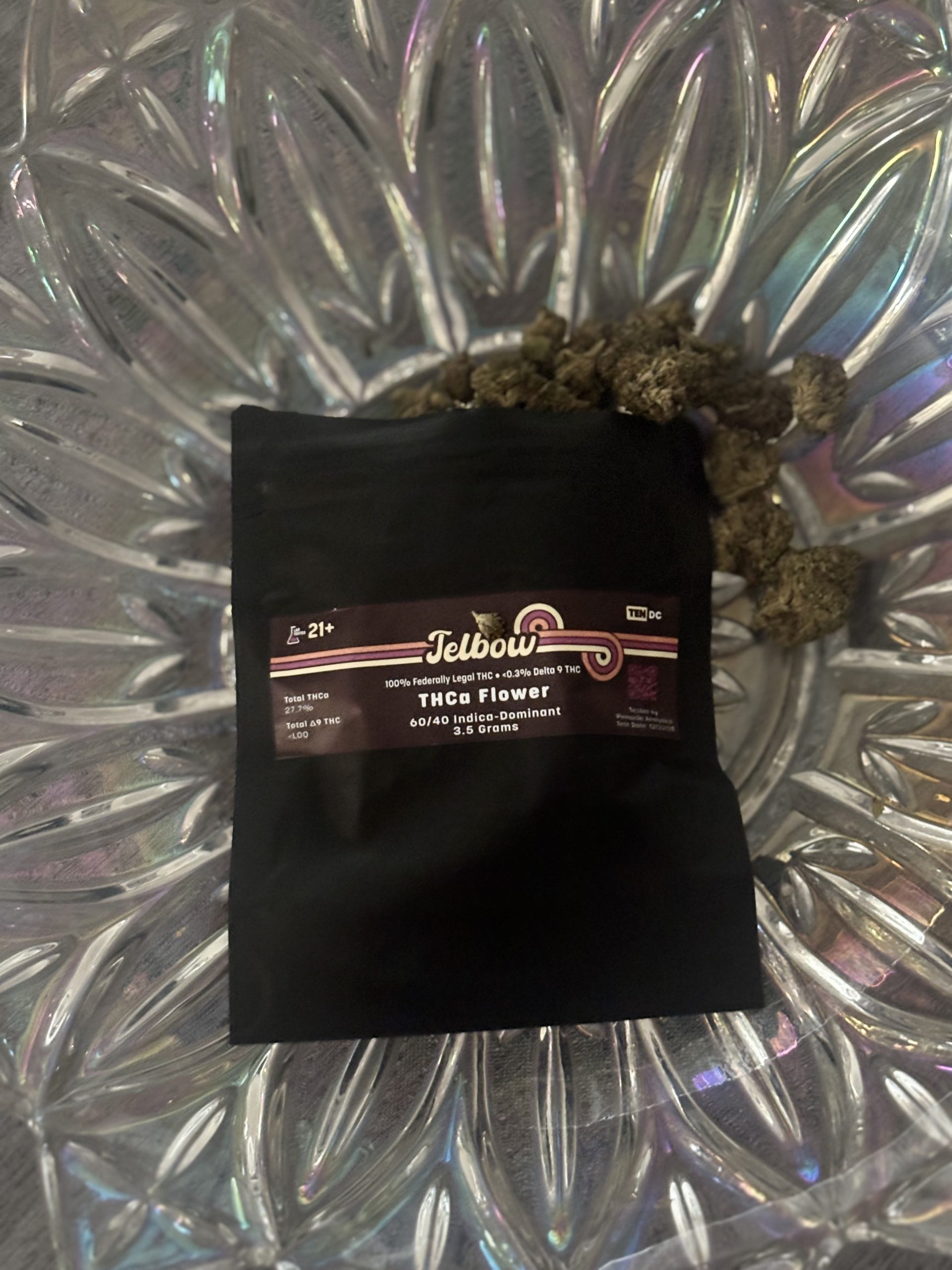 10DC Jelbow pack on a bowl showing the flowers.